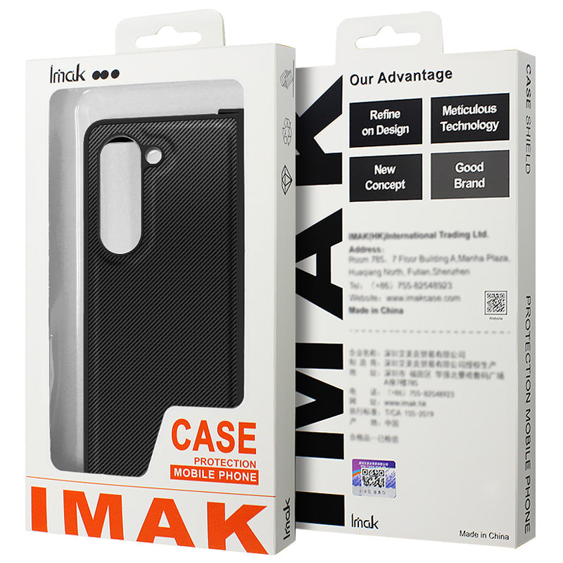 IMAK Ruiyi Series for Huawei Pocket 2 Phone Case Leather+PC Cover Carbon Fiber Texture IMAK Ruiyi Series for Huawei Pocket 2 Phone Case Leather+PC Cover Carbon Fiber Texture